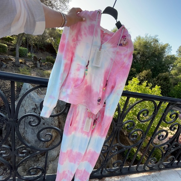 Loveshackfancy set small pink hoodie joggers nwt - Picture 4 of 13